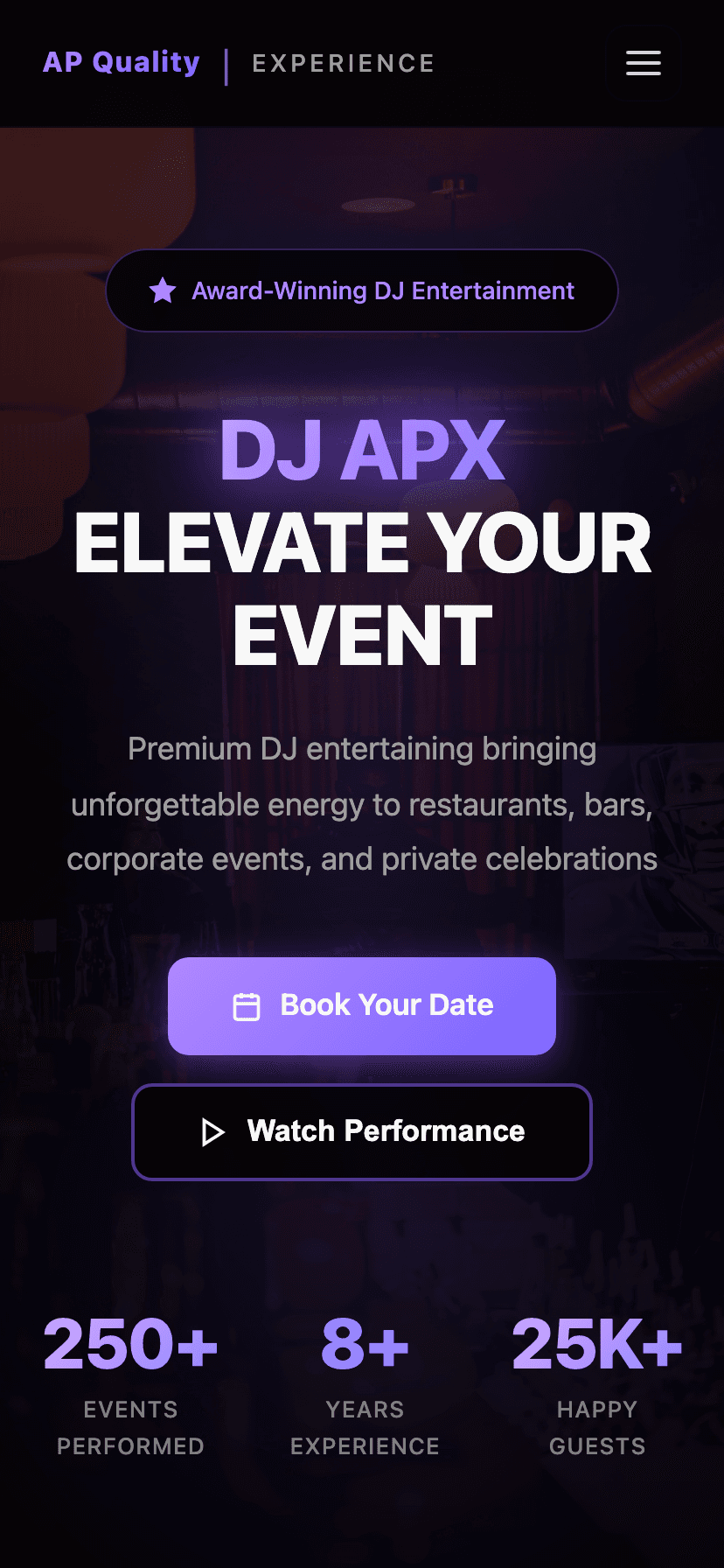 AP Quality Experience website