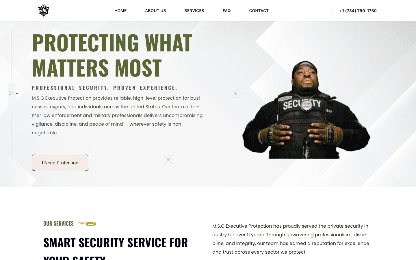 MSG Executive Protection website